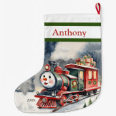 Niedliche Weihnachtsbäder Großer Weihnachtsstrumpf (Rückseite)