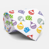 Niedliche Weihnachtsbälle und Geschenkmuster Krawatte (Gerollt)