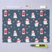 Niedliche Weihnachtsbären Winterferien Seidenpapier (Handwerk)