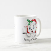Niedliche WeihnachtsbärÜberraschung Kaffeetasse (VorderseiteRechts)