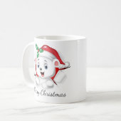 Niedliche WeihnachtsbärÜberraschung Kaffeetasse (Vorderseite Links)