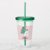 Niedliche Weihnachtsbaum-Cookies, benutzerdefinier Acryltrinkbecher (Vorderseite)