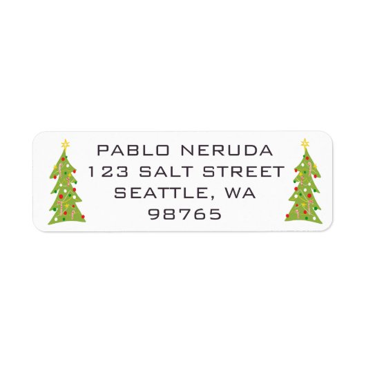 Niedliche Weihnachtsbaum-Illustration CUSTOM-Maili (Vorne)