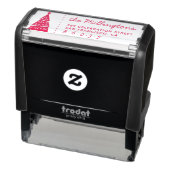 Niedliche Weihnachtsbaum Name Script-Rücksendeadre Permastempel (Produkt)