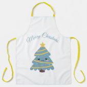 Niedliche Weihnachtsbaum-Schürze Schürze (Vorderseite)