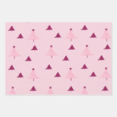 Niedliche Weihnachtsbaum-Wrapping-Papierblätter Geschenkpapier Set (Vorderseite)