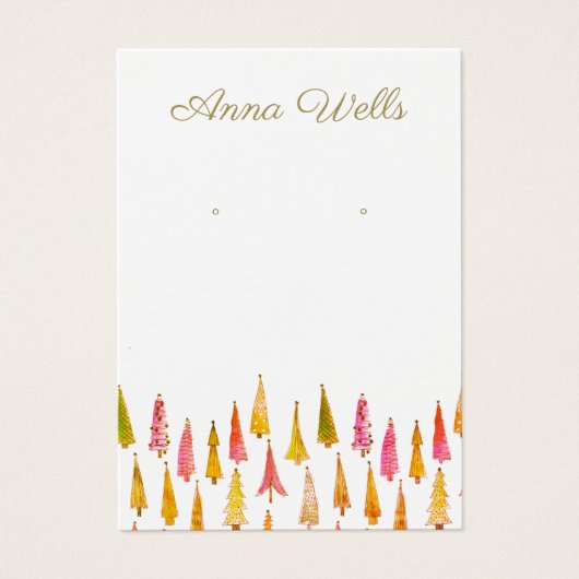 Niedliche Weihnachtsbaumausweis (Vorderseite)