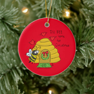 Niedliche Weihnachtsbäume Cartoon Keramik Ornament