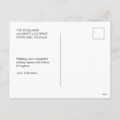 Niedliche Weihnachtsbäume Feiertagspostkarte (Rückseite)