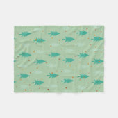 Niedliche Weihnachtsbäume Fleecedecke (Vorderseite (Horizontal))