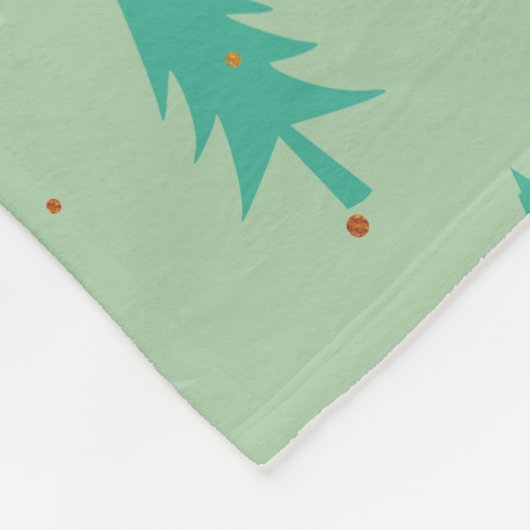 Niedliche Weihnachtsbäume Fleecedecke (Ecke)