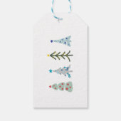 Niedliche Weihnachtsbäume Geschenkanhänger (Rückseite)