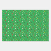 Niedliche Weihnachtsbäume Geschenkpapier Set (Vorderseite 3)