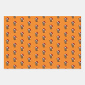 Niedliche Weihnachtsbäume Geschenkpapier Set (Vorderseite)