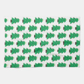 Niedliche Weihnachtsbäume Geschirrtuch (Horizontal)