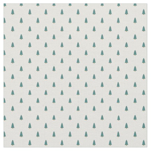 Niedliche Weihnachtsbäume in Weiß Stoff (Nahaufnahme)