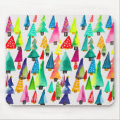 Niedliche Weihnachtsbäume Mousepad (Vorne)