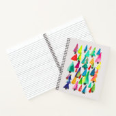 Niedliche Weihnachtsbäume Notizblock (Innenseite)