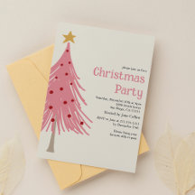 Niedliche Weihnachtsbäume Rosa Muster Party