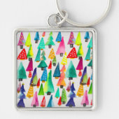 Niedliche Weihnachtsbäume Schlüsselanhänger (Vorne)