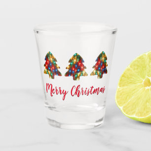 Niedliche Weihnachtsbäume Schnapsglas