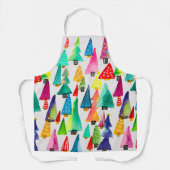 Niedliche Weihnachtsbäume Schürze (Vorderseite)