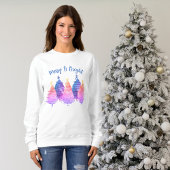 Niedliche Weihnachtsbäume Sweatshirt