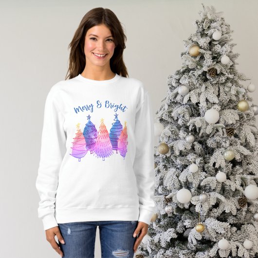 Niedliche Weihnachtsbäume Sweatshirt