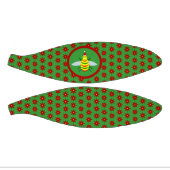 Niedliche Weihnachtsbäume und Poinsettia-Blume Mini Basketball (Panele)