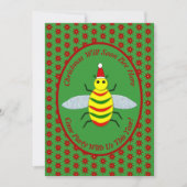 Niedliche Weihnachtsbäume und Poinsettia Blume Par Einladung (Vorderseite)