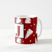 Niedliche Weihnachtsbaumen Kaffeetasse (VorderseiteRechts)
