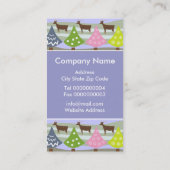 Niedliche Weihnachtsbaumen - Tag-Business-Karten Visitenkarte (Rückseite)