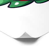 Niedliche Weihnachtsbaumfiguren Poster (Ecke)