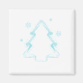 Niedliche Weihnachtsbaumform Magnet (Vorne)