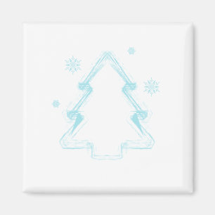 Niedliche Weihnachtsbaumform Magnet