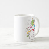 Niedliche Weihnachtsbaumfreunde | Weihnachtsfeiert Kaffeetasse (VorderseiteRechts)