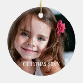 Niedliche Weihnachtsbaumillustrierung Keramik Ornament (Hinten)