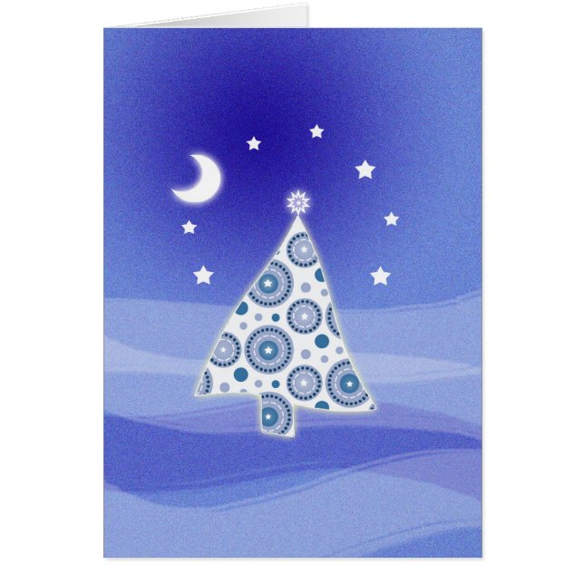 Niedliche Weihnachtsbaumkarte (Vorne)