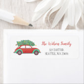 Niedliche Weihnachtsbaumkartonadresse (Insitu)