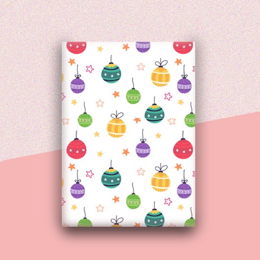 Niedliche Weihnachtsbaummuster Geschenkpapier