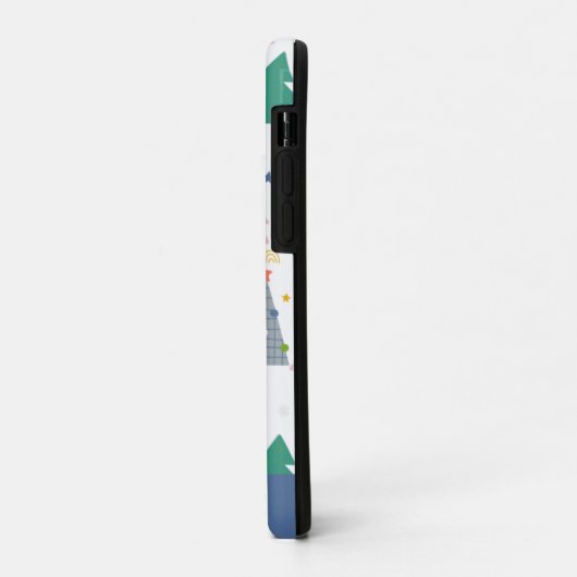 Niedliche Weihnachtsbaummuster Personalisiert Case-Mate iPhone Hülle (Hinten/Links)