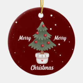 Niedliche Weihnachtsbaumschmuck Keramik Ornament