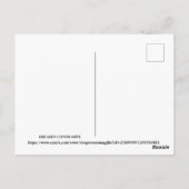 Niedliche Weihnachtsbaumtiere Postkarte (Rückseite)