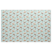 Niedliche Weihnachtsbauten auf hellblau Stoff (Fat Quarter (45,7 x 55,9 cm))