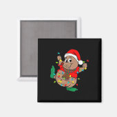 Niedliche Weihnachtsbeleuchtung Magnet (Vorderseite/Rückseite)
