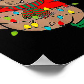 Niedliche Weihnachtsbeleuchtung Poster (Ecke)