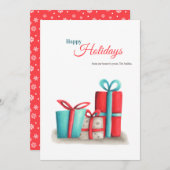 Niedliche Weihnachtsbeleuchtung und Weihnachtskart Feiertagskarte (Vorne/Hinten)