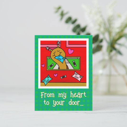 Niedliche Weihnachtsbrille Feiertagspostkarte (Stehend Vorderseite)