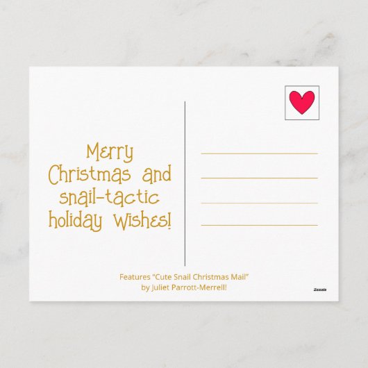 Niedliche Weihnachtsbrille Feiertagspostkarte (Rückseite)