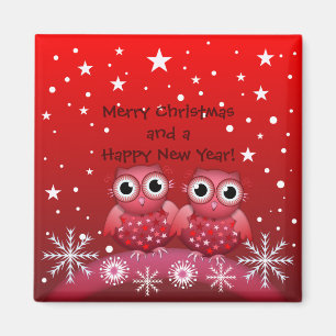 Niedliche Weihnachtsbrillen und Magnet für den ben